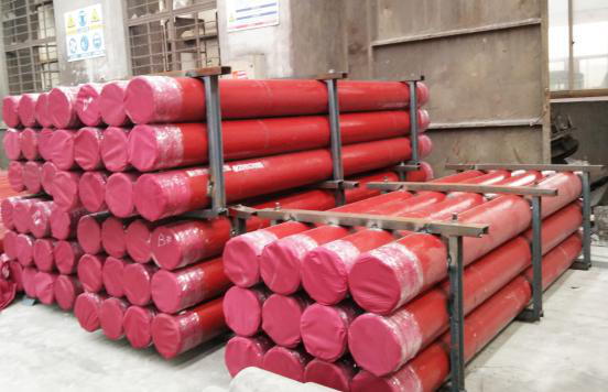 江蘇江河機械出口哥倫比亞的稀土耐磨直管