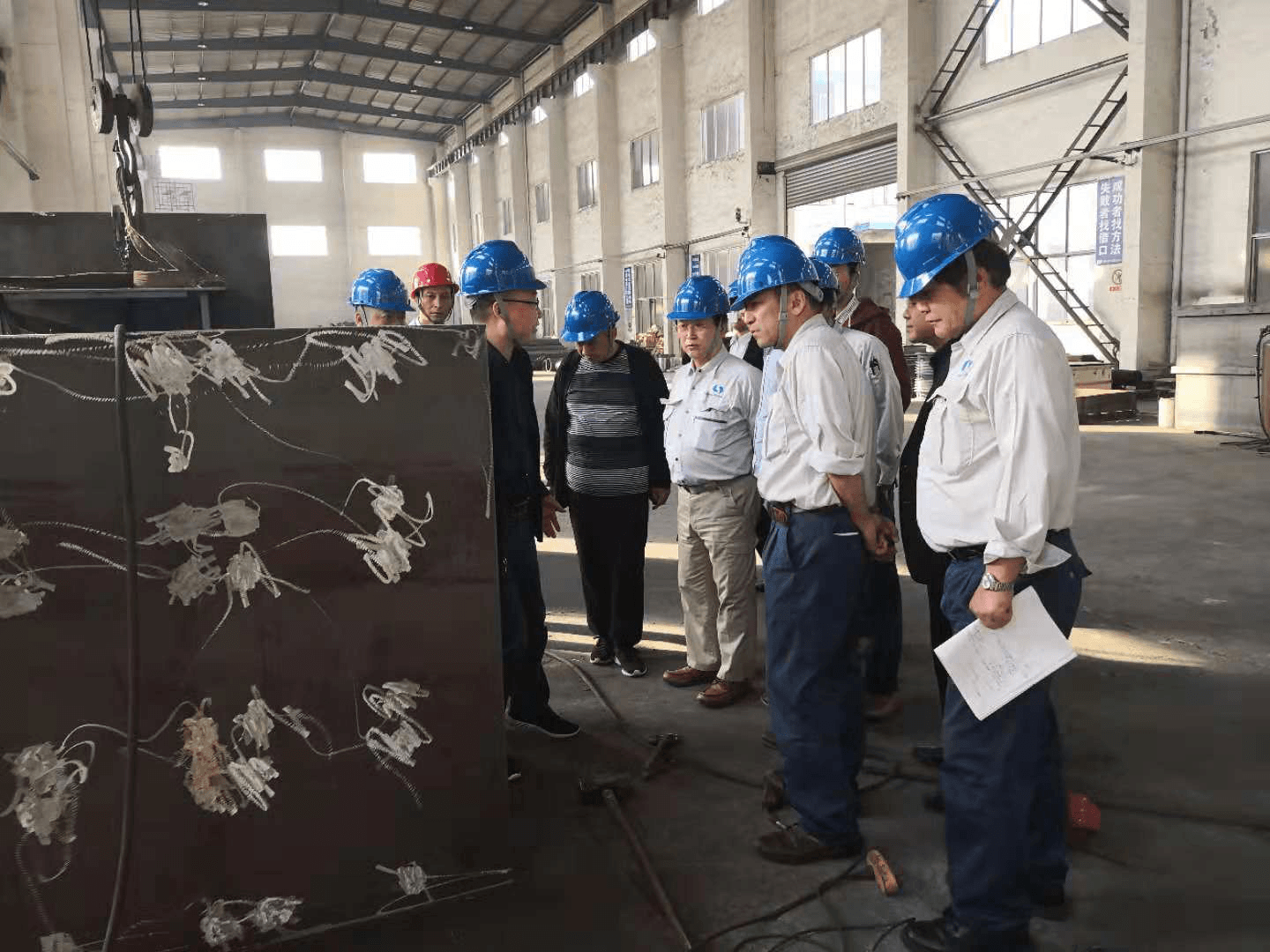 日本客戶(hù)參觀江蘇江河車(chē)間