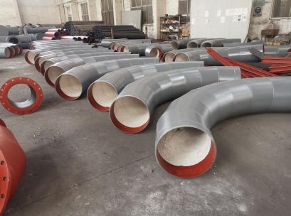 強(qiáng)耐磨，持久耐用——煤礦用陶瓷貼片耐磨彎頭[江河]